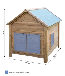 Kerbl Kleintierstall, ca. B105/H108/T100 cm Beige Clearance
