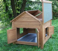 Kerbl Kleintierstall, ca. B105/H108/T100 cm Beige Clearance