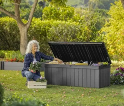 Keter Aufbewahrungsboxen - Aufbewahrungsbox Darwin, ca. B142,5/H54,5/T65,3 cm Grau