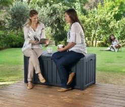 Keter Aufbewahrungsboxen > Aufbewahrungsbox Glenwood, 390 Liter, ca. B128/H61/T65 cm