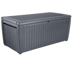 Keter Aufbewahrungsboxen - Aufbewahrungsbox Sumatra, 511 Liter, ca. B145/H64/T73 cm Dunkelgrau
