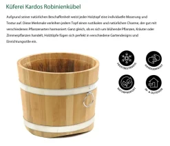 Küferei Kardos Pflanzkübel & Blumenkästen|Blumentöpfe & Übertöpfe > Robinienkübel, rund