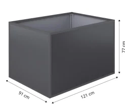 KGT Aluminium-Hochbeet, Anthrazit Outlet