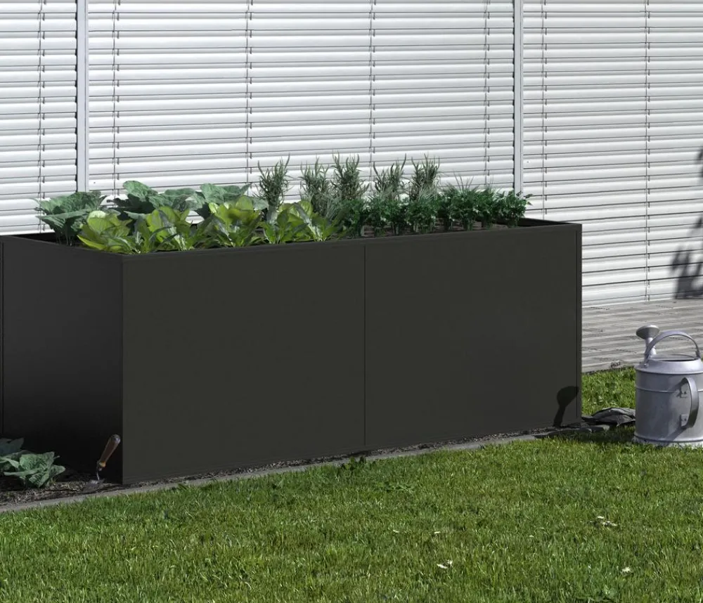 KGT Hochbeete & Frühbeete - Aluminium-Hochbeet, Anthrazit