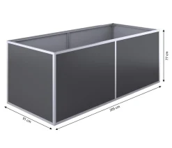 KGT Hochbeete & Frühbeete > Aluminium-Hochbeet, 91er