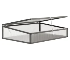 KGT Frühbeetaufsatz 130, , ca. B121/H32/T91 cm Anthrazit Discount