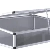 KGT Hochbeete & Frühbeete - Frühbeetaufsatz für Hochbeet 130, silber