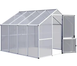 KGT Gewächshäuser - Gewächshaus Enzian IV, ca. B267/H227/T300 cm Silber