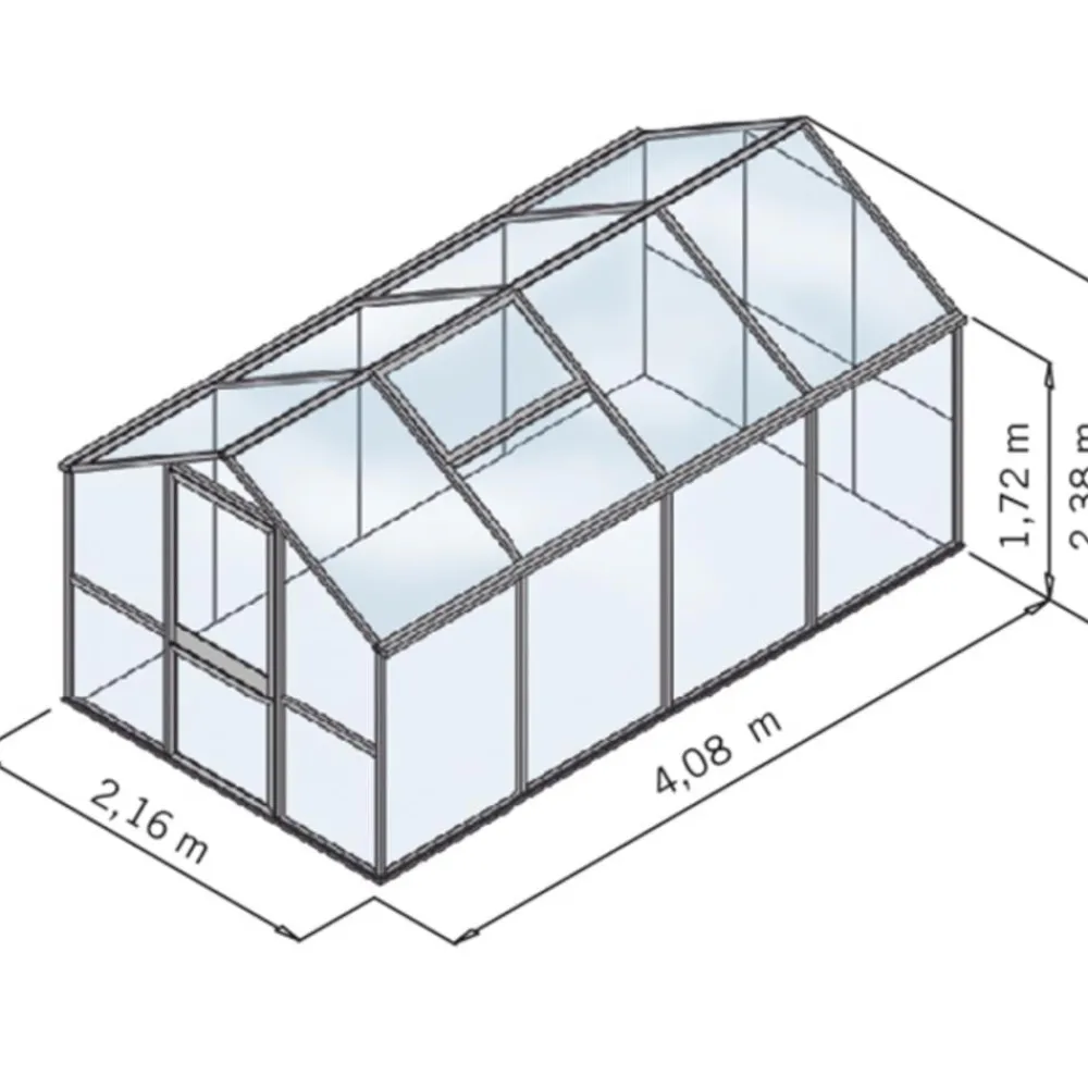KGT Gewächshäuser > Gewächshaus Galant IV, HKP