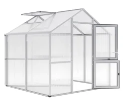 KGT Gewächshäuser - Gewächshaus Iris II, ca. B233/H226/T217 cm Silber