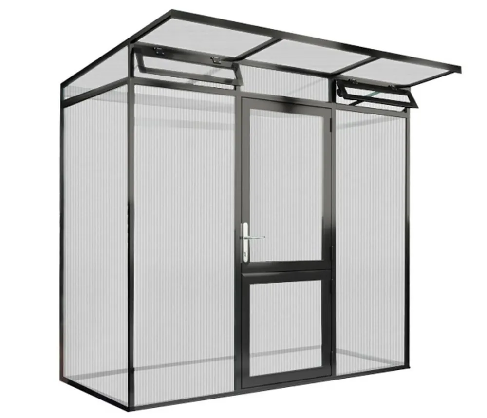 KGT Gewächshaus Linea I Dunkelgrau Discount