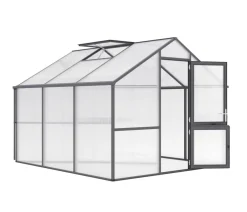 KGT Gewächshaus Nelke III, ca. B297/H244/T323 cm Anthrazit New