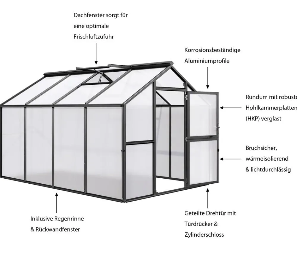KGT Gewächshäuser > Gewächshaus Novum IV, HKP