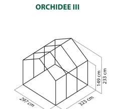 KGT Gewächshaus Orchidee III Silber Discount