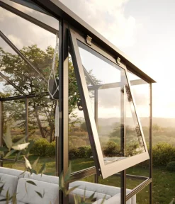 KGT Pavillons > Gewächshaus-Pavillon PaviLux 3 x 3 m ESG/HKP, ca. B300/H288/T300 cm