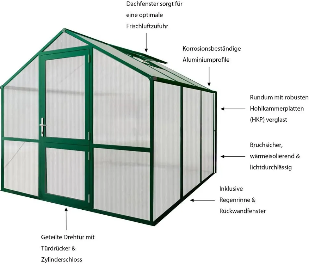 KGT Gewächshäuser > Gewächshaus Rose II