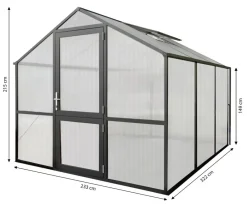 KGT Gewächshäuser > Gewächshaus Rose III, ca. B233/H215/T322 cm