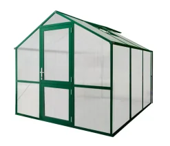 KGT Gewächshäuser - Gewächshaus Rose III, ca. B233/H215/T322 cm Dunkelgrün