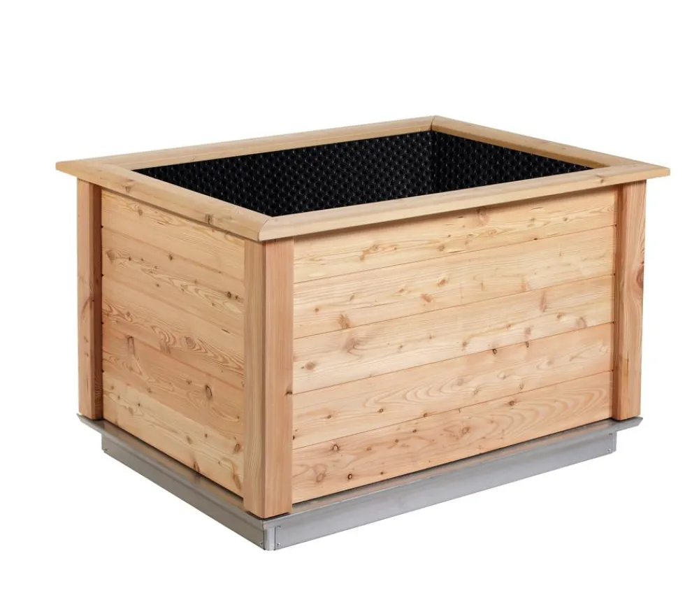 KGT Hochbeete & Frühbeete > Holz-Hochbeet Woody 130, ca. B131/H79/T99 cm