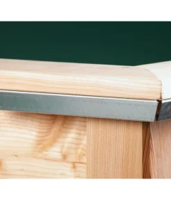 KGT Hochbeete & Frühbeete - Schneckenkante für Hochbeet Woody Light Silber