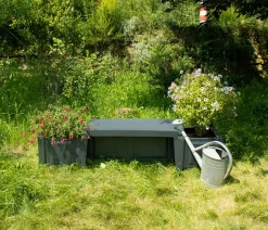 KHW Gartenbänke Kunststoff - Kunststoff-Gartenbank Berlin Dunkelgrau