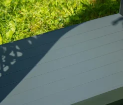 KHW Kunststoff-Gartenbank mit Rosenbogen Brüssel, ca. B174/H207/T49 cm Dunkelgrau Outlet