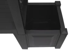KHW Kunststoff-Gartenbank mit Rosenbogen Brüssel, ca. B174/H207/T49 cm Dunkelgrau Outlet