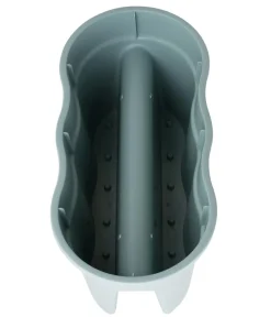 KHW Kunststoff-Geländertopf Flowerclip, ca. B57,5/H27/T27,7 cm, 2er-Set Grün Hot