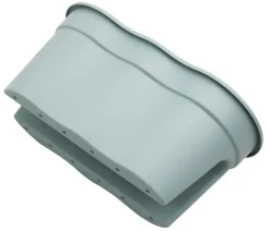 KHW Kunststoff-Geländertopf Flowerclip, ca. B57,5/H27/T27,7 cm, 2er-Set Grün Hot