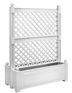 KHW Pflanzkübel & Blumenkästen > Kunststoff-Pflanzkasten mit Spalier, 100 x 43 x 140 cm