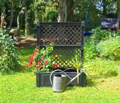 KHW Pflanzkübel & Blumenkästen > Kunststoff-Pflanz mit Spalier, ca. B100/H140/T43 cm