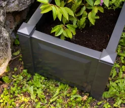 KHW Kunststoff-Pflanzkasten, ca. B100/H41/T43 cm Dunkelgrau Discount