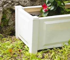 KHW Pflanzkübel & Blumenkästen - Kunststoff-Pflanzkasten, ca. B100/H41/T43 cm Weiß