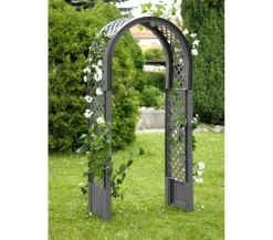 KHW Rosenbögen > Kunststoff-Rosenbogen mit Erdspießen, ca. B100/H207/T43 cm
