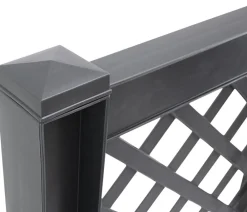 KHW Rankgitter & Obelisken > Kunststoff-Spalier mit Erdspießen, ca. B43/H140/T6 cm