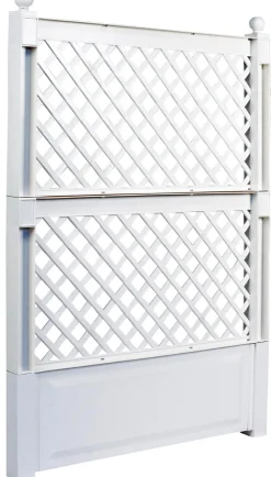 KHW Rankgitter & Obelisken > Kunststoff-Spalier mit Erdspießen, ca. B100/H140/T6 cm