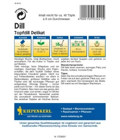 Nebelung/Kiepenkerl Kiepenkerl Saatgut Dill 'Delikat Topfdill' Clearance