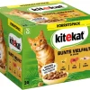 Kitekat® Nassfutter Katze - Nassfutter für Katzen Multipack Bunte Vielfalt in Sauce, Adult, 24 x 85 g
