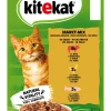 Kitekat® Nassfutter Katze - Nassfutter für Katzen Multipack Markt-Mix in Gelee, Adult, 12 x 85 g