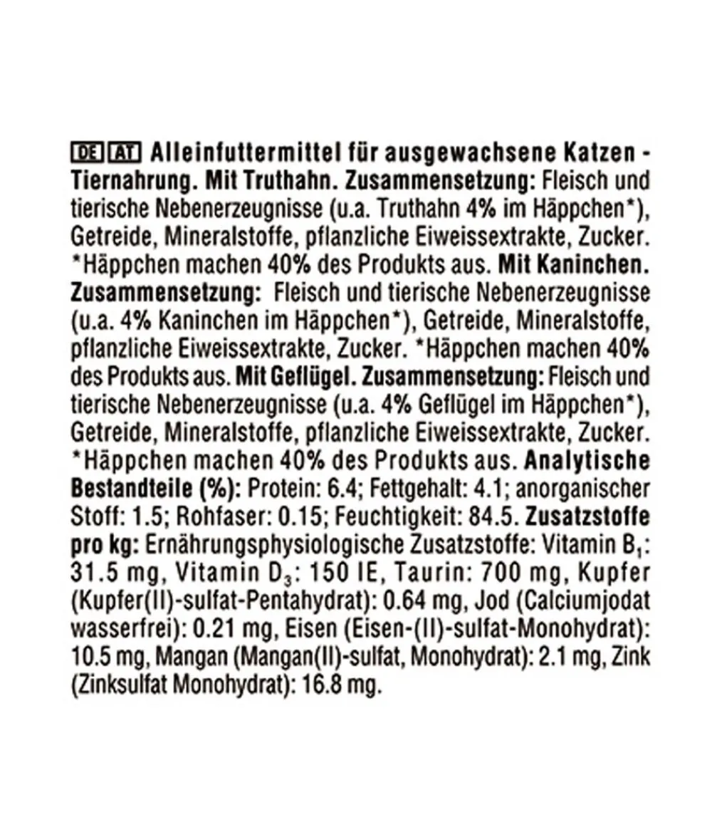 Kitekat® Nassfutter Katze - Nassfutter für Katzen Multipack Landpicknick in Sauce, Adult, 12 x 85 g