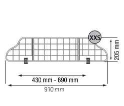 kleinmetall® Mehr Transport & Unterwegs - Auto-Hundeschutzgitter TraficGard Schwarz