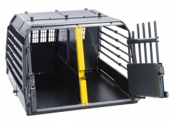 kleinmetall® Hundetransportboxen > Hundetransportbox VarioCage Doppelbox L, ca. B99/H65/T76-103 cm