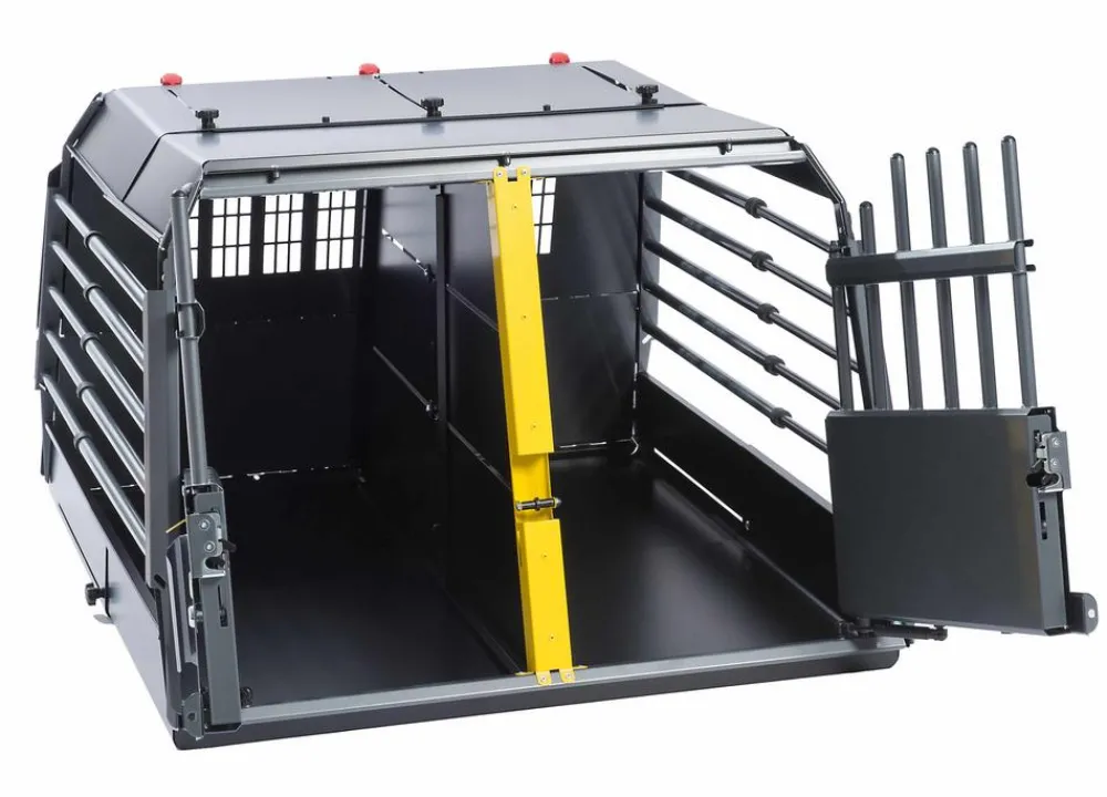 kleinmetall® Hundetransportboxen > Hundetransportbox VarioCage Doppelbox L, ca. B99/H65/T76-103 cm