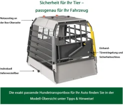 kleinmetall® Hundetransportboxen > Hundetransportbox VarioCage Kompakt, ca. B55,5/H65/T60-82 cm