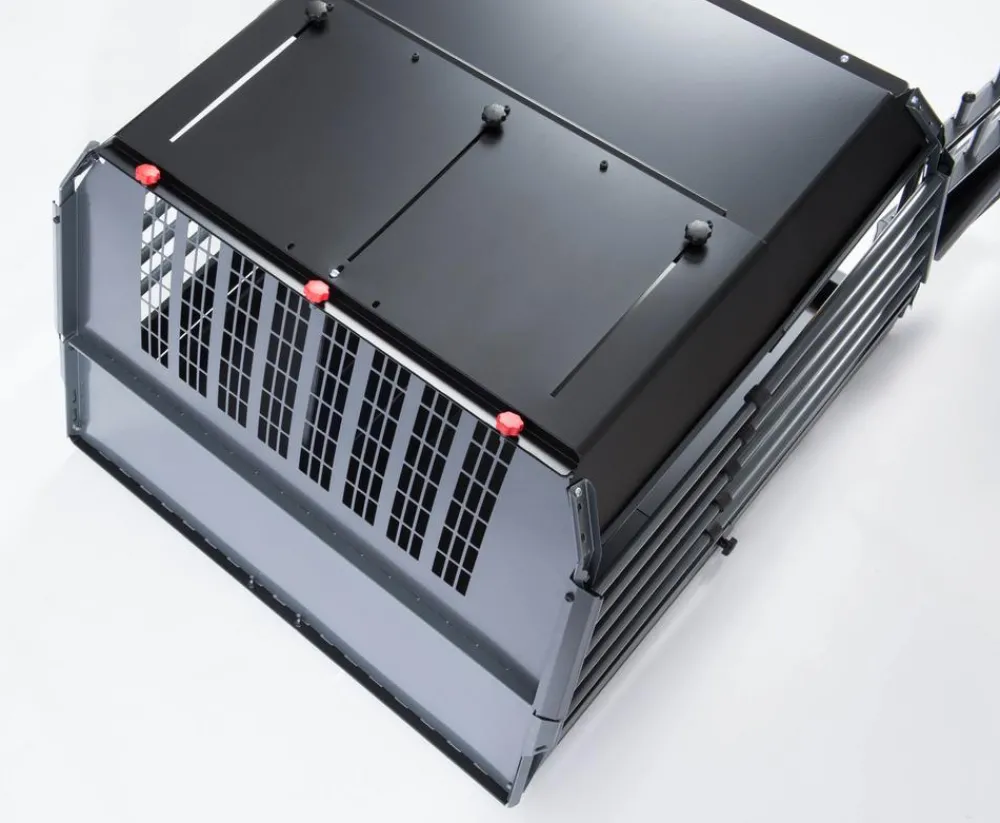 kleinmetall® Hundetransportboxen - Hundetransportbox VarioCage Doppelbox S, ca. B93/H59/T73-99 cm