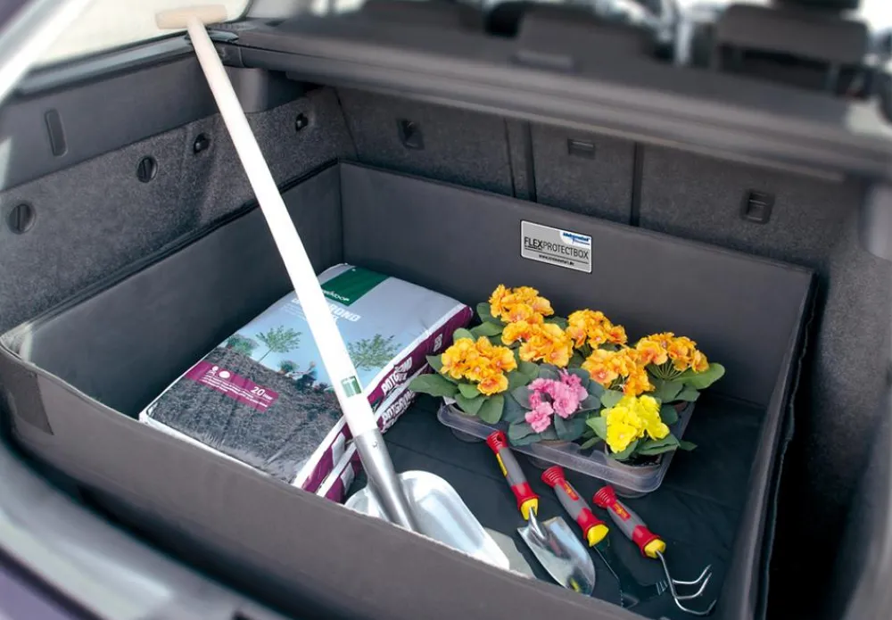 kleinmetall® Mehr Transport & Unterwegs - Kofferraumwanne Flexprotectbox, Schwarz