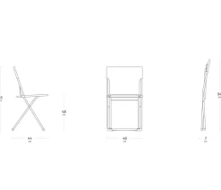 Lafuma Klappstühle > Klappstuhl Balcony II, ca. B48/H83/T44 cm