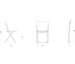 Lafuma Klappstühle - Klappstuhl Balcony II, ca. B48/H83/T44 cm Moosgrün