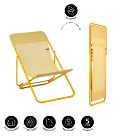 Lafuma Klappstühle > Klappstuhl Maxi Transat, ca. B62/H77-91/T83-95 cm
