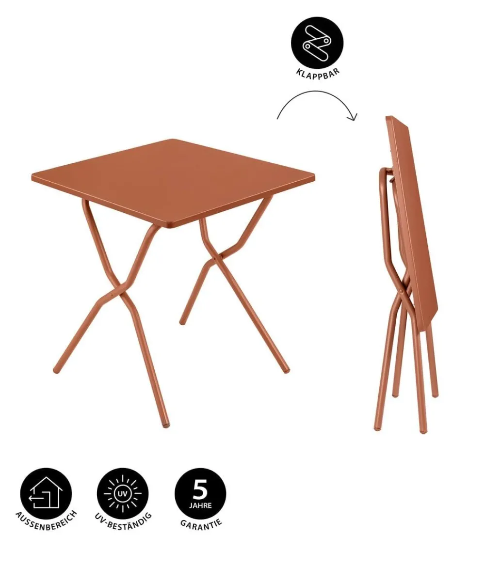 Lafuma Klapptisch Balcony Tab 64, ca. B64/H72/T70 cm Orange New